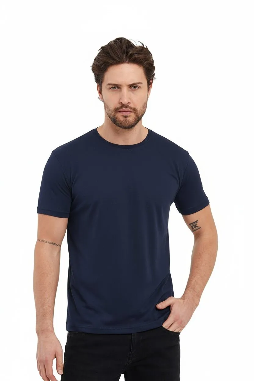 Farklı Renklerde Yüksek Kalite 0 Yaka Tişört XS-XXL, 3XL - görsel 2