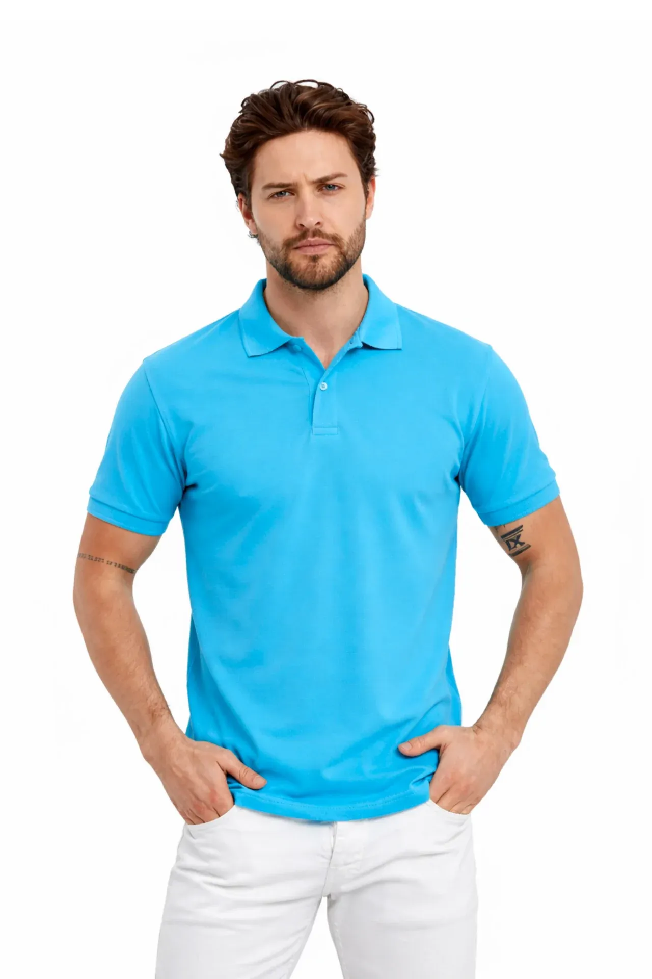Farklı Renklerde Yüksek Kalite POLO Yaka Tişört XS-XXL, 3XL - görsel 3