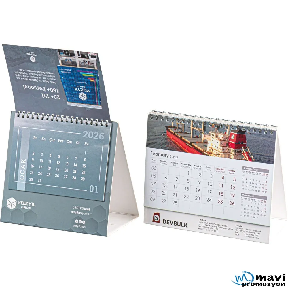 MPAMT-07 Sıvama Taşıyıcılı Masa Takvimi